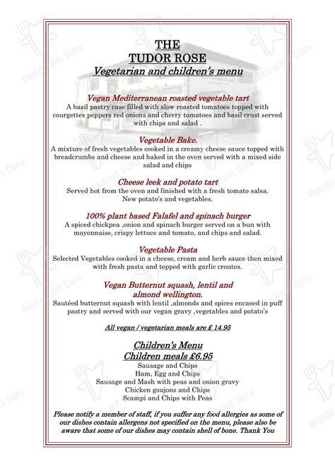 tudor rose pub sittingbourne|tudor rose sittingbourne menu.